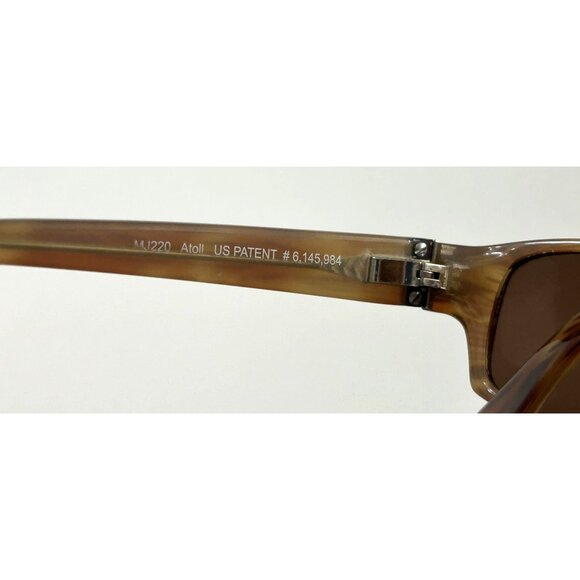Vintage Maui Jim Atoll MJ220-10 Sunglasses Brown Polarized